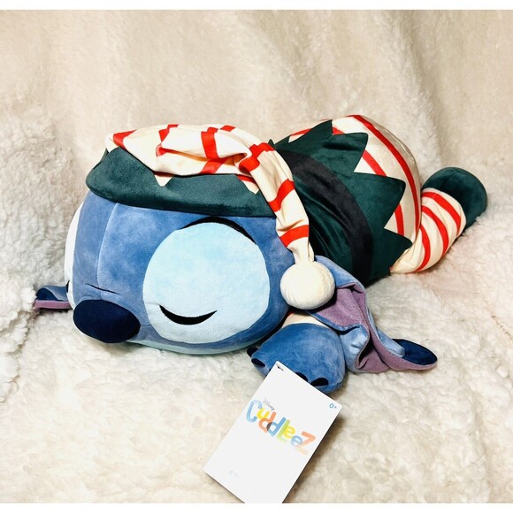 24" Large Stitch Holiday Cuddleez Plush Disney Christmas Elf New - Picture 3 of 10
